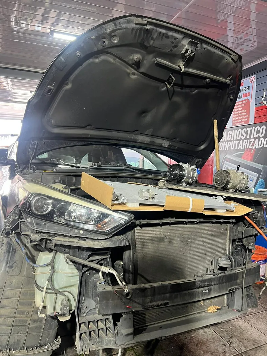 Reparación frontal y condensador